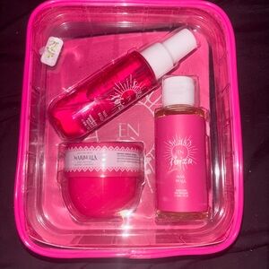 Pink Beauty Set with Spray, Oil, and Cream